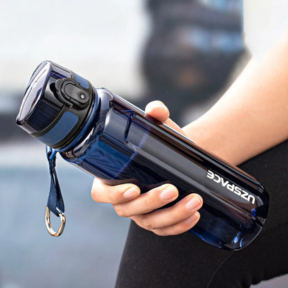 UZSPACE Sport Water Bottle BPA Free Portable 350/500/750/950ml blue