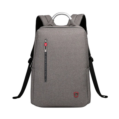 OIWAS Men Business Backpack Waterproof Travel Laptop Backpack Fashion Student School Backpacks Digital Bag New Woman Mochila GRAY