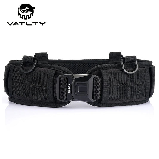 VATLTY New Tactical Belt Molle for Men Metal Buckle Strong Nylon