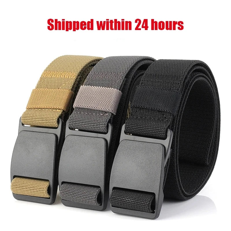 Metal-Free Stretch Belt High Quality Hard Nylon Quick Release Buckle