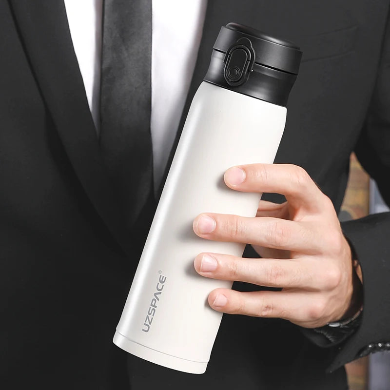 UZSPACE Business Sport Water Bottle Vacuum Flask Stainless Steel