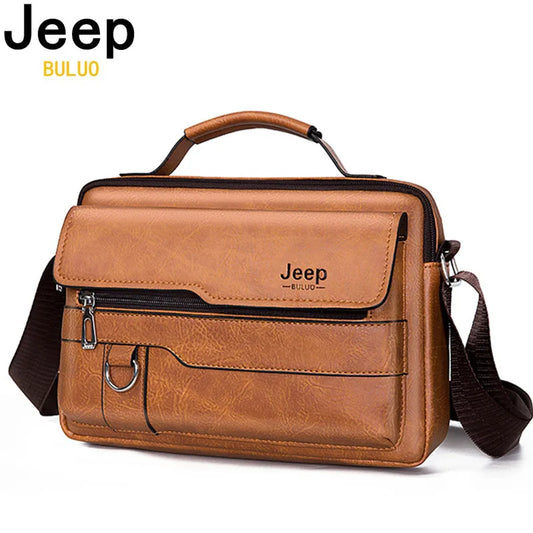 JEEP BULUO Brand Men's Crossbody Shoulder High Quality Tote Bag