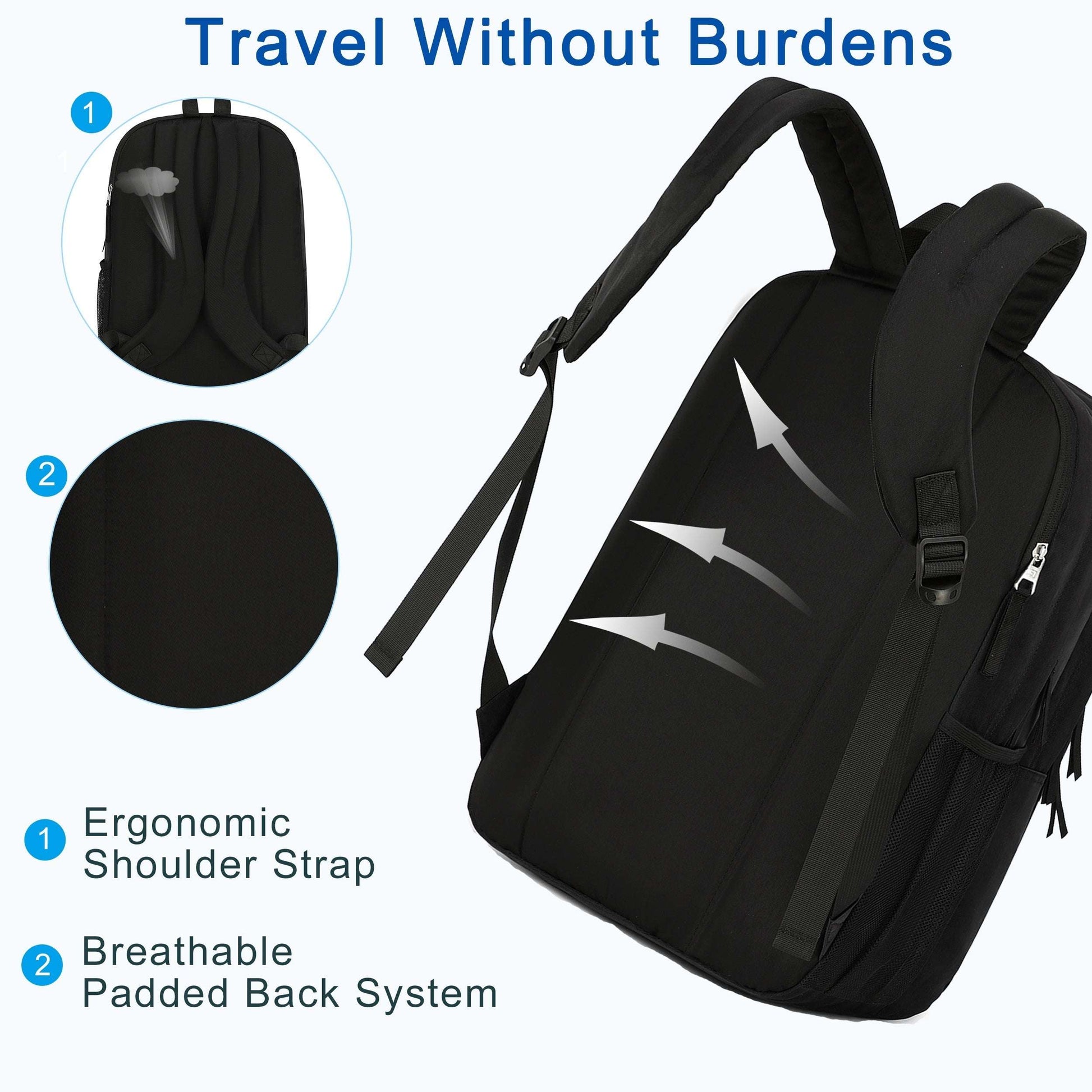 Laptop Backpack 17 inch for Women Men Large College Bookbags Waterproof 27 Backpack OK•PhotoFineArt OK•PhotoFineArt
