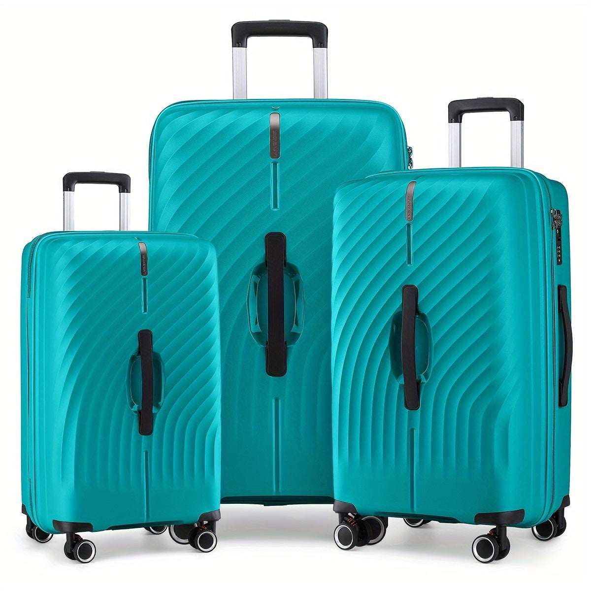 Luggage 3 Piece Sets PP Hardside Trunk Spinner Luggage Set With Double Wheels,TSA Locks 195 Luggage OK•PhotoFineArt OK•PhotoFineArt