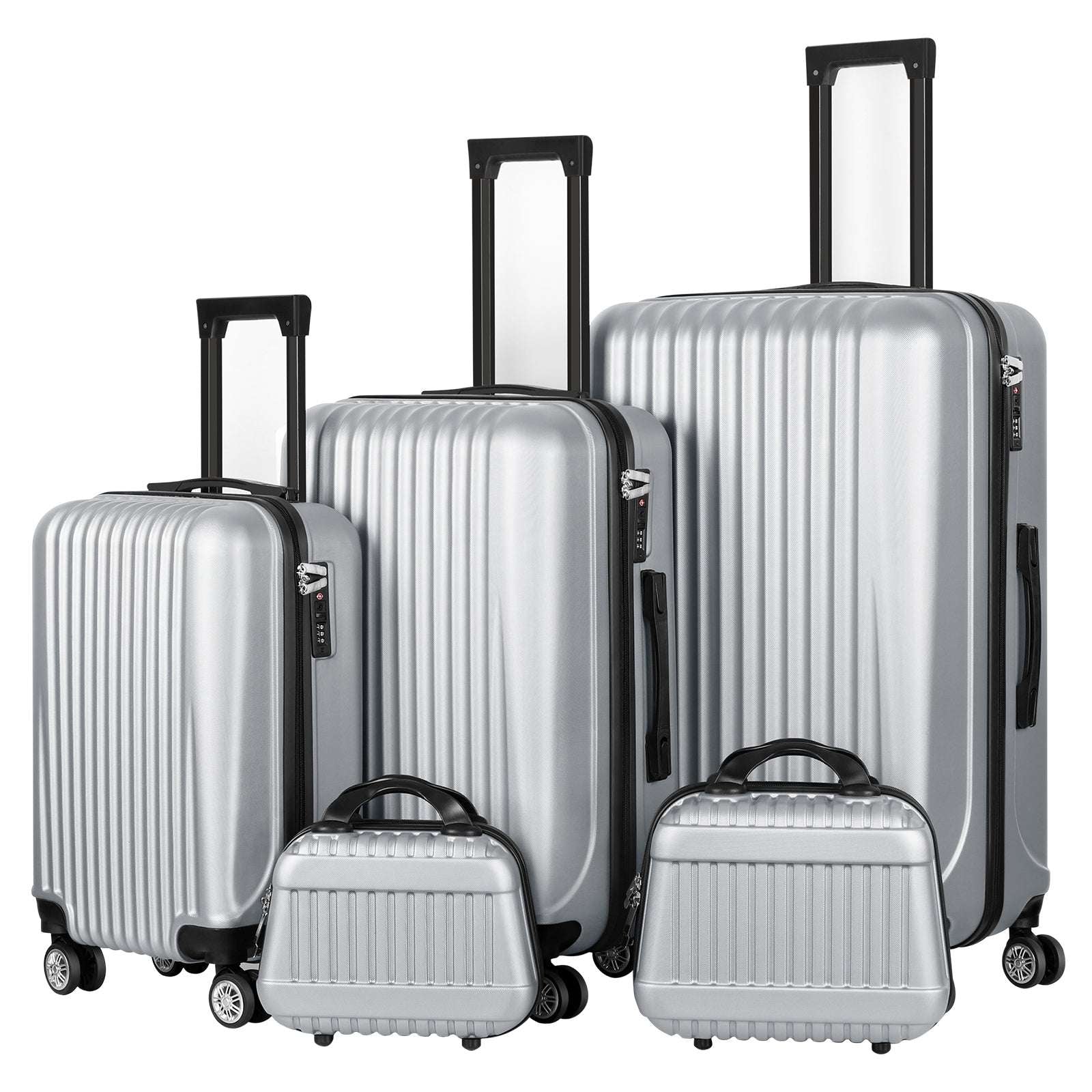 Luggage 5 Piece Sets 12/14/20/24/28", Hard Shell Luggage Set Carry on TSA Lock 139 Luggage OK•PhotoFineArt OK•PhotoFineArt