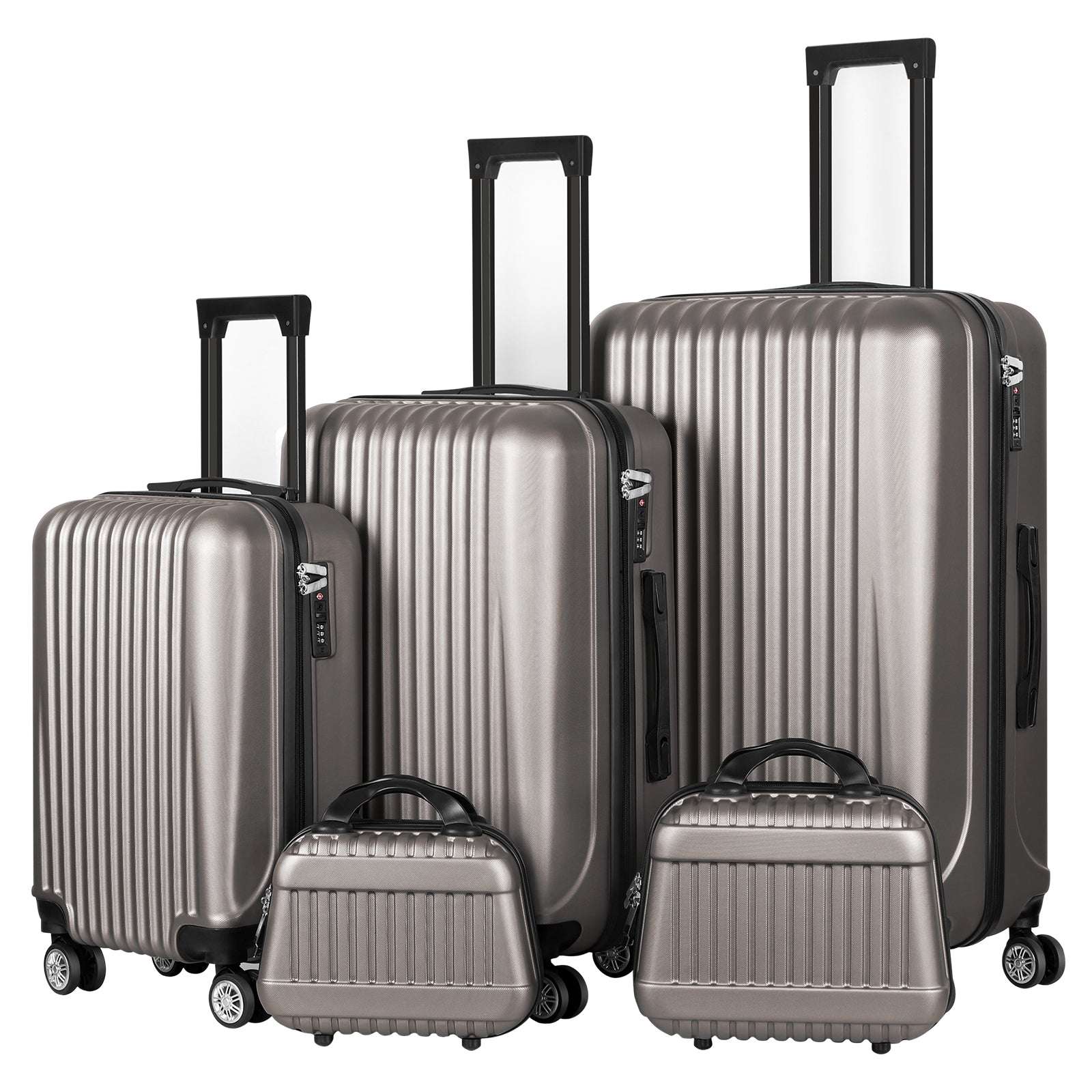 Luggage 5 Piece Sets 12/14/20/24/28", Hard Shell Luggage Set Carry on TSA Lock 139 Luggage OK•PhotoFineArt OK•PhotoFineArt