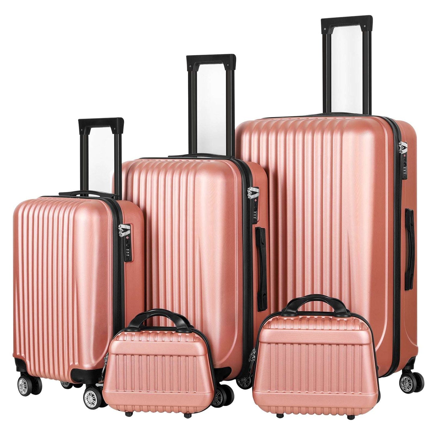 Luggage 5 Piece Sets 12/14/20/24/28", Hard Shell Luggage Set Carry on TSA Lock 139 Luggage OK•PhotoFineArt OK•PhotoFineArt