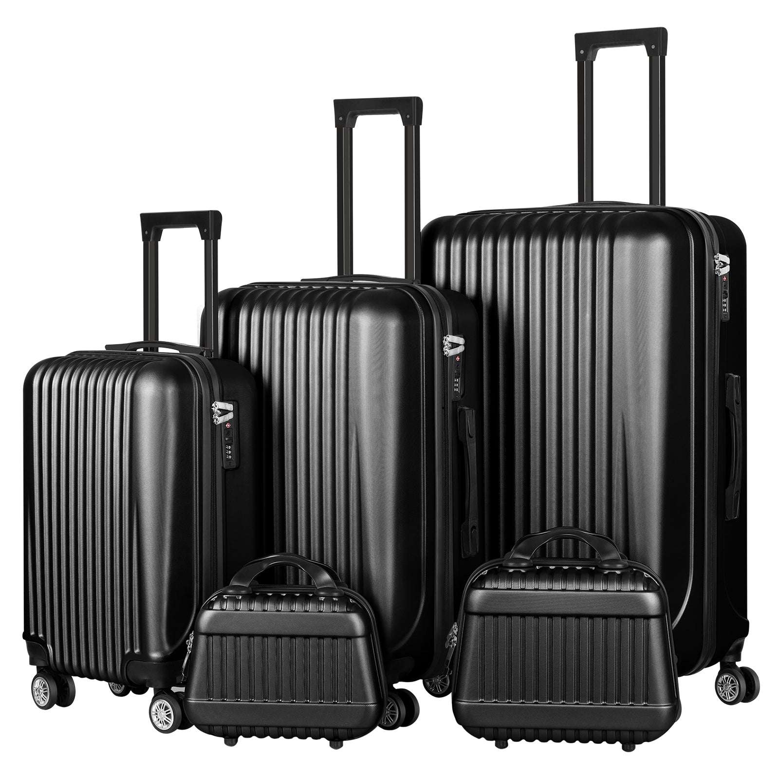 Luggage 5 Piece Sets 12/14/20/24/28", Hard Shell Luggage Set Carry on TSA Lock 139 Luggage OK•PhotoFineArt OK•PhotoFineArt