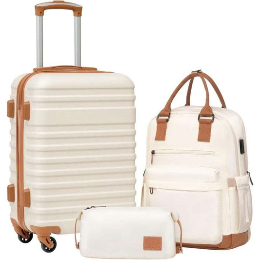 Luggage Sets Suitcase Set 3 Piece Luggage Set Carry On Hardside Luggage with TSA Lock Spinner Wheels ( 3 piece set (BP/TB/20)) 123 OK•PhotoFineArt OK•PhotoFineArt