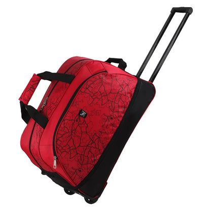 OIWAS Foldable Luggage Bag Travel Duffle Trolley bag Red