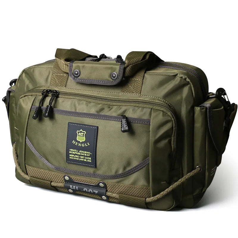 Ruil Men's Travel Bag organizers Oxford Cloth Bag Army Green