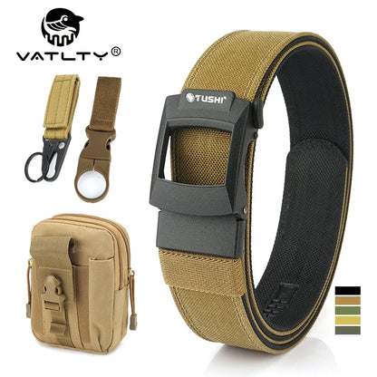 VATLTY Work Tool Belt for Men Tight Nylon Metal Automatic Buckle