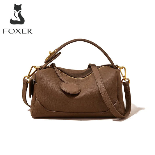 FOXER Lady Design Cowhide Shoulder Bag High Quality