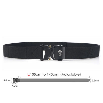 VATLTY 140cm Elastic Belt For Men Strong Nylon Tactical Belt