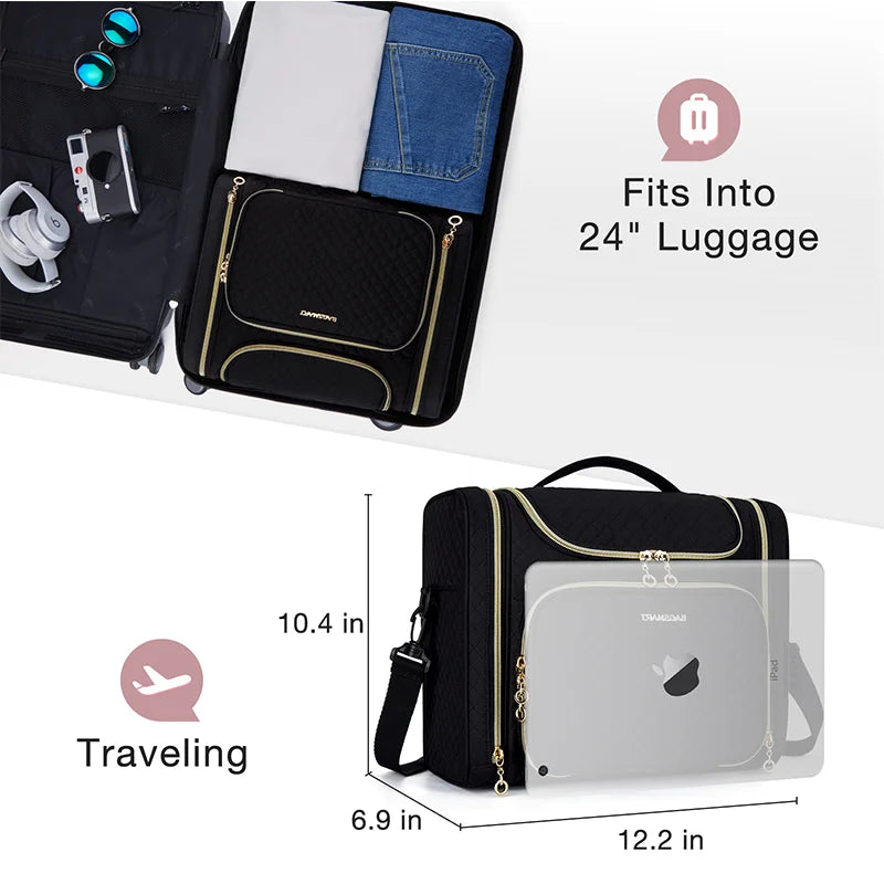 BAGSMART Makeup Bag / Toiletry Cosmetic Bag Travel Organizer Essentials