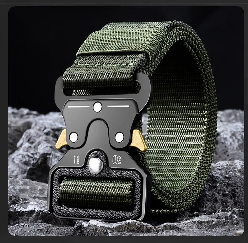 Men's Tactical Multi Function High Quality Marine Corps Canvas Belt