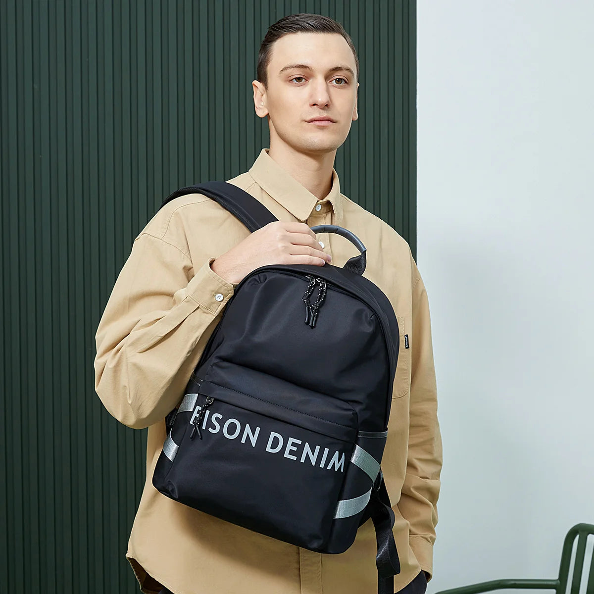 BISON DENIM New Fashion School Bag Casual Travel Laptop Notebook Backpack