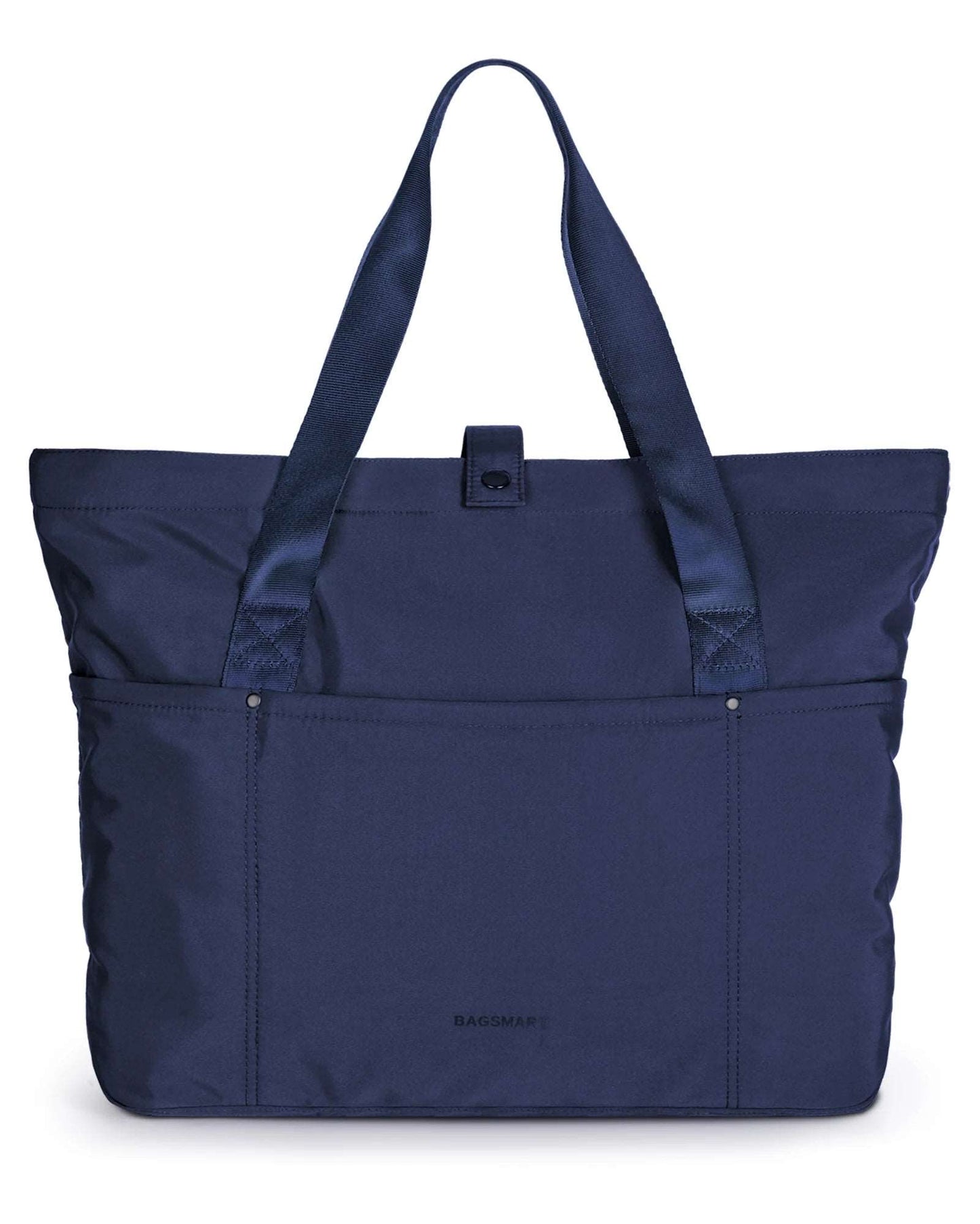 BAGSMART Tote Bag 20L Waterproof Folding Travel Bag With Zipper Deep blue