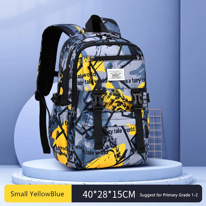Fengdong primary school bags for boys lightweight backpack large capacity bookbag waterproof backpack elementary student bagpack Small Yellow CHINA