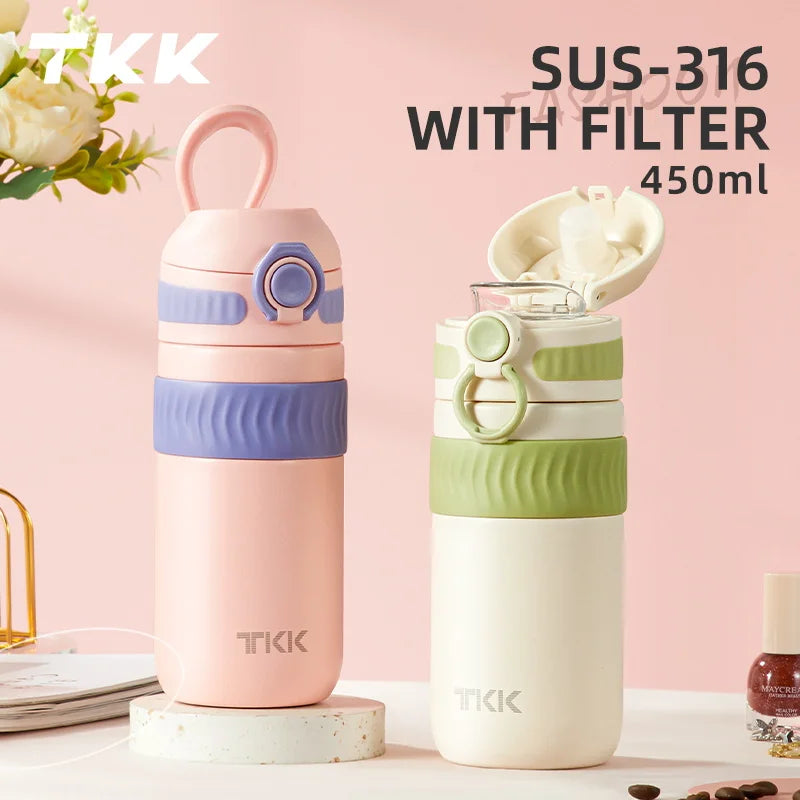 TKK 450ml SUS-316 Large Capacity Stainless Steel Thermos