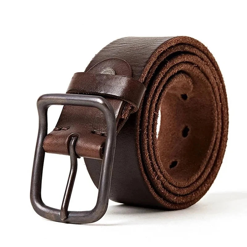 Men's Genuine Leather Luxury Strap Fashion Vintage Pin Buckle