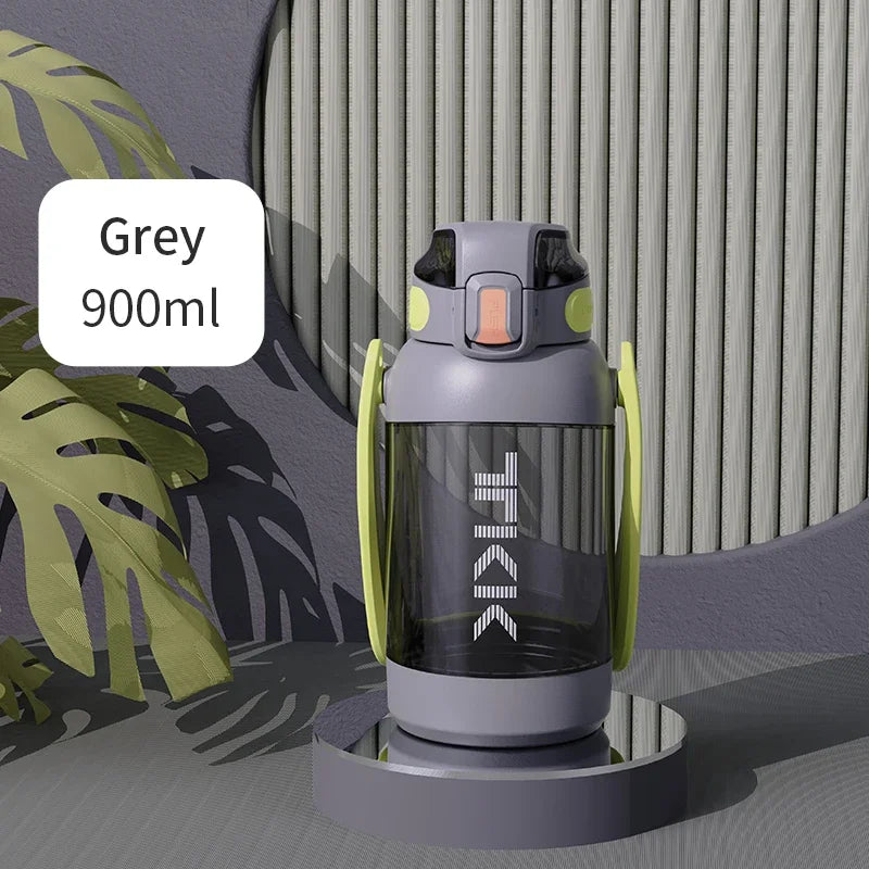 TKK Sports Water Bottle Tritan material Large Capacity Cup BPA-Free Grey 900ml 900ml 1400ml