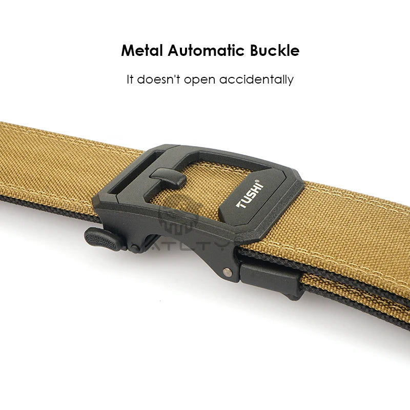 VATLTY 4.3cm Tactical Gun Belt 1100D Nylon Metal Automatic Buckle