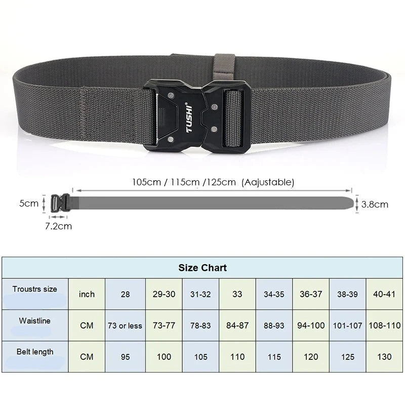 VATLTY Quick Release Elastic Belt Hard Alloy Buckle Strong Real Nylon