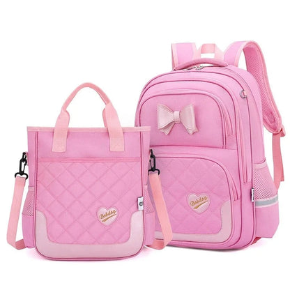 Bikab School Bags for Girls Kawaii Backpack 2PCPINK M 3