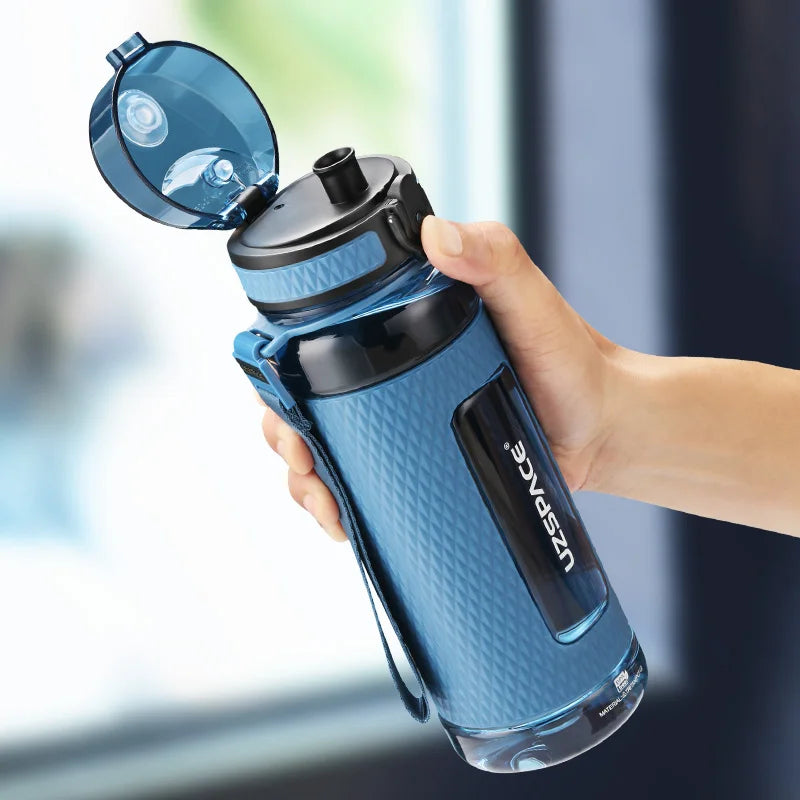 UZSPACE Sport Water Bottle BPA Free Portable 350/500/1000ml