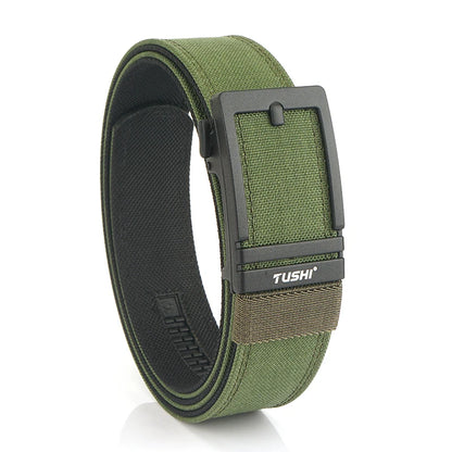 VATLTY New Men's Military Tactical Outdoor Casual Belt Automatic ArmyGreen 120cm