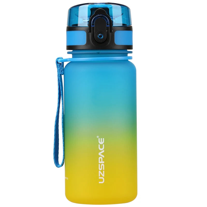 Sport Water Bottle for Kids Portable BPA Free 350ml blue and yellow 301-400ml
