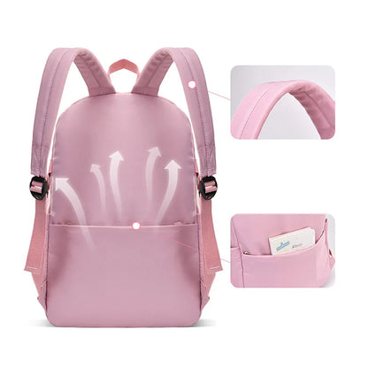 Fengdong high school bags for girls student many pockets waterproof school backpack teenage girl high quality campus backpack