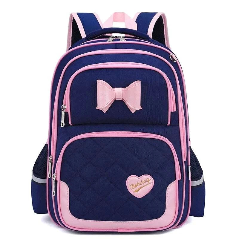 Bikab School Bags for Girls Kawaii Backpack BLUE L