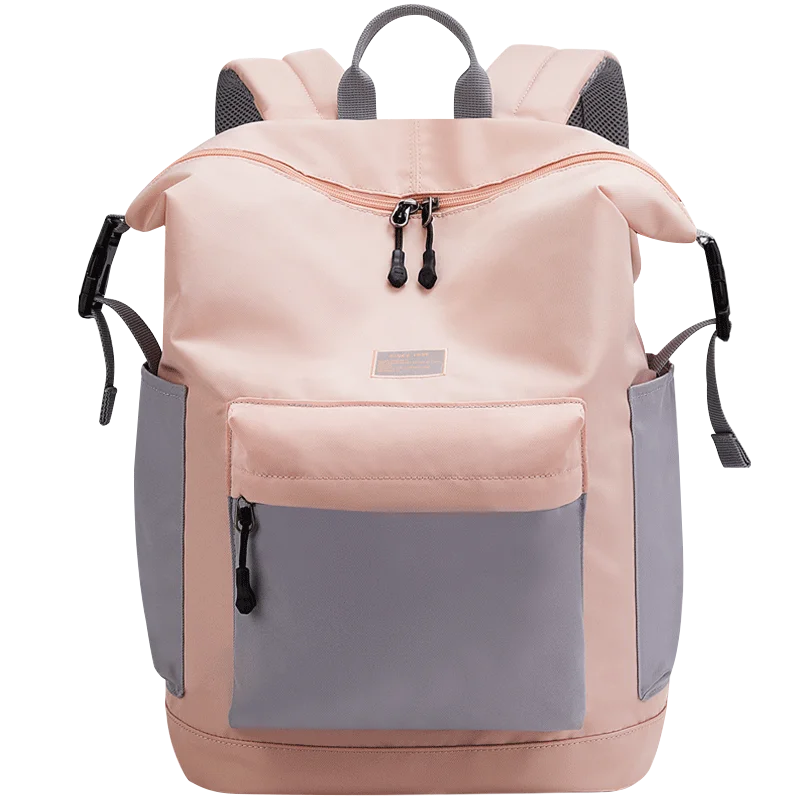 OIWAS Nylon Backpack Cute New Large Capacity Gray white