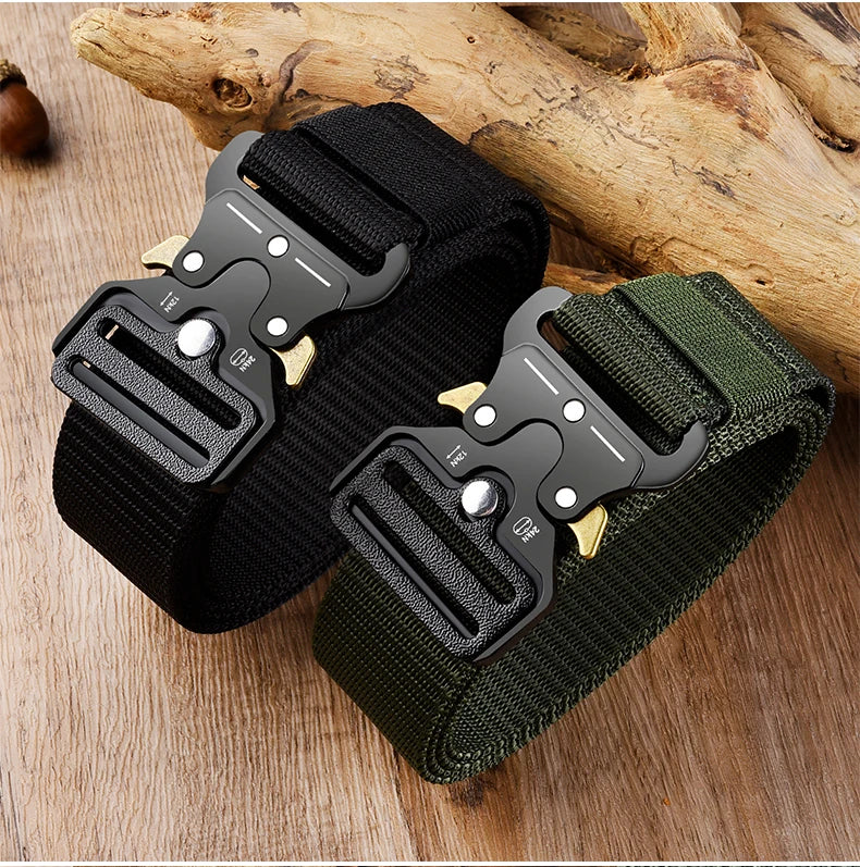 Men's Tactical Multi Function High Quality Marine Corps Canvas Belt