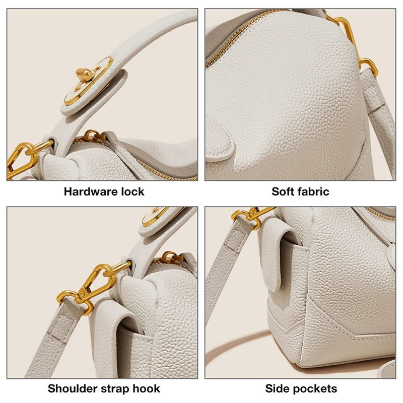 FOXER Lady Design Cowhide Shoulder Bag High Quality