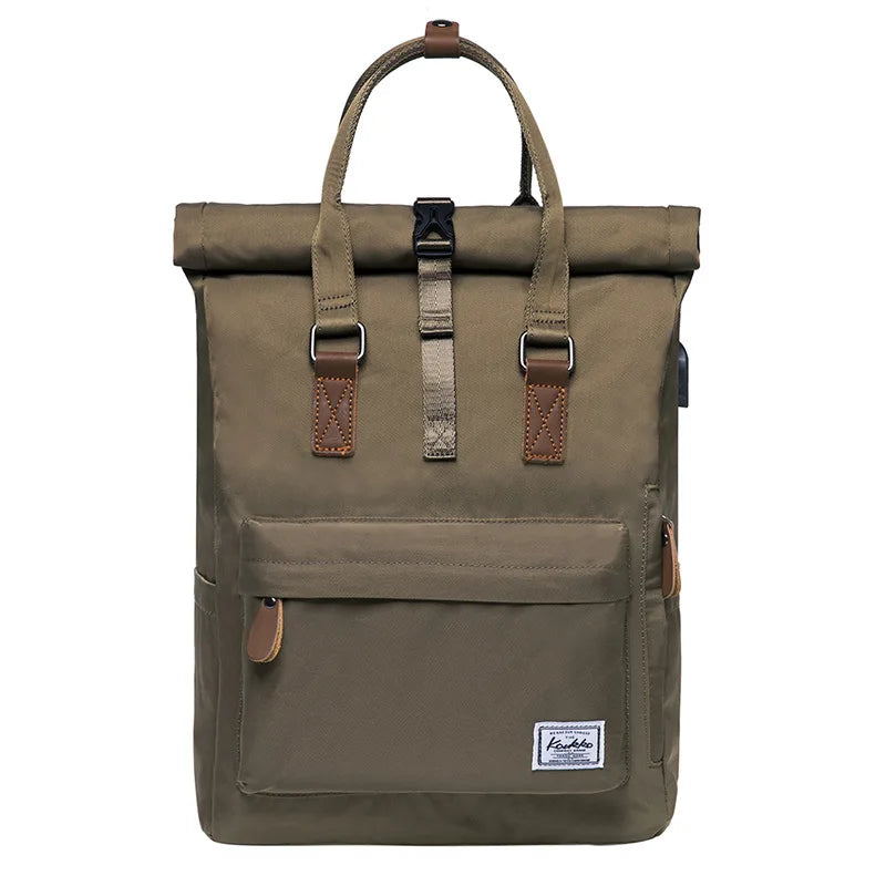 Simple Men Backapck Vintage Canvas Backpack