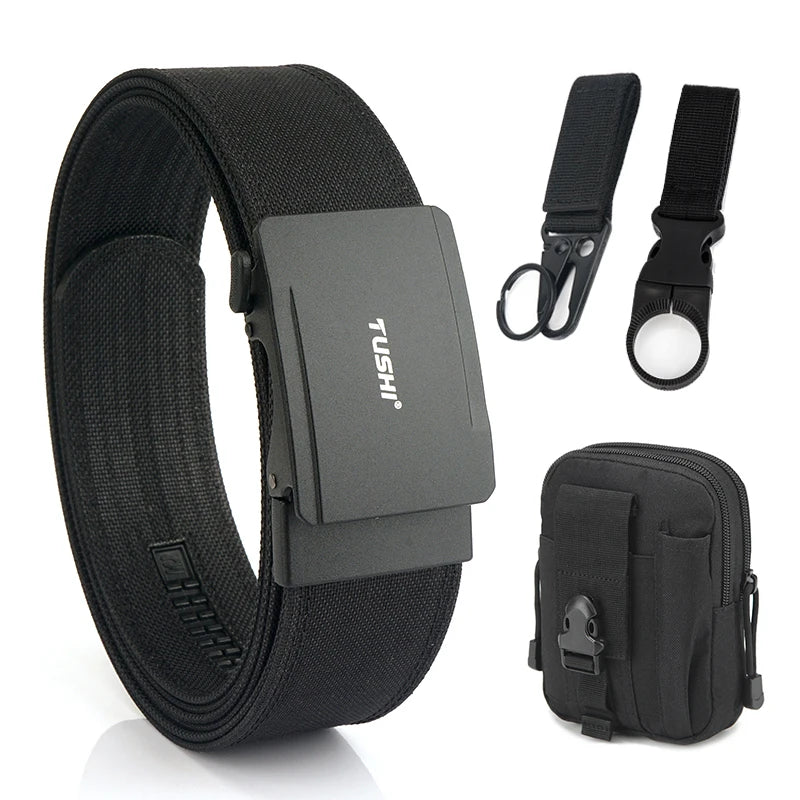 VATLTY Official Genuine 4.3cm Military Tactical 1100D Nylon IPSC Gun Belt Black set C 120cm