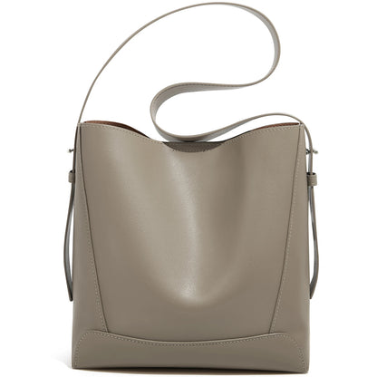 FOXER Lady Fashion Retro Shoulder Bag Large Capacity Beige3