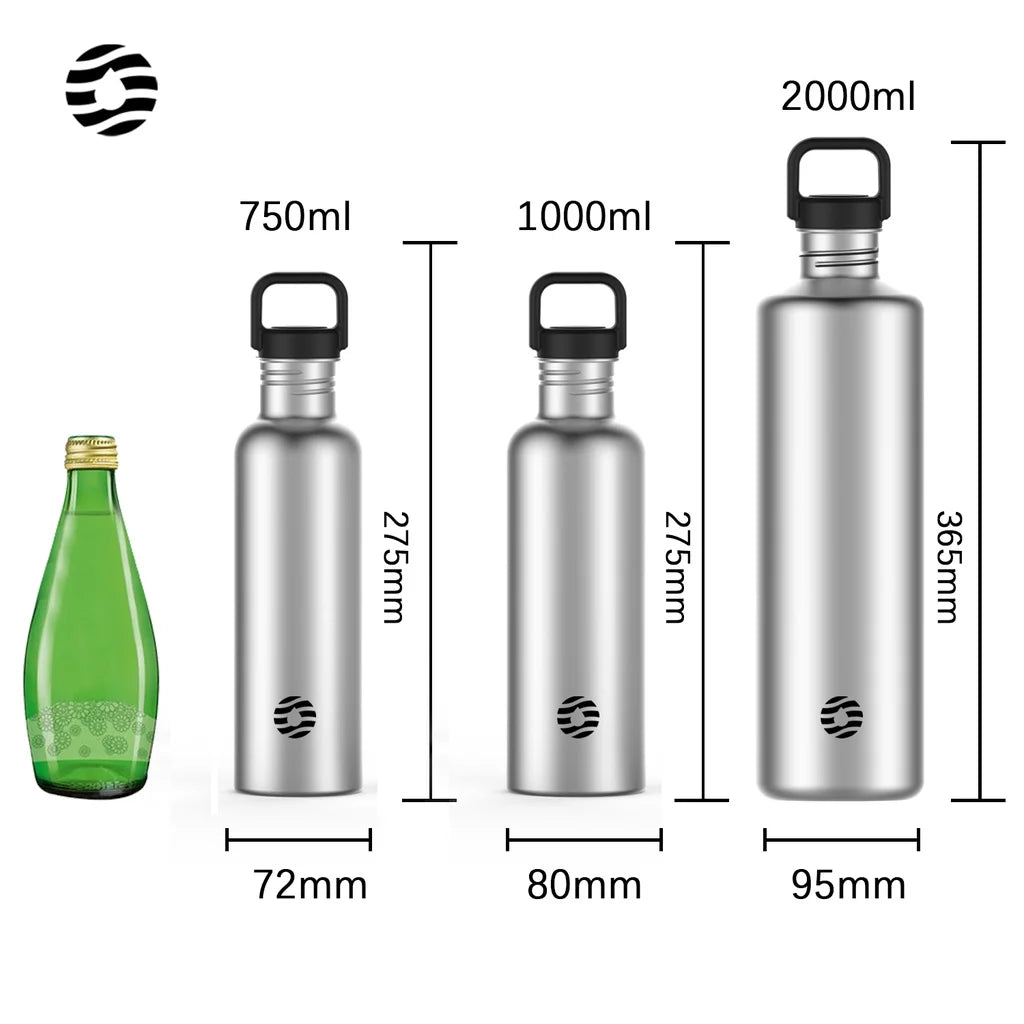 FEIJIAN Stainless Steel Water Bottle Portable BPA Free With Bottle Bag