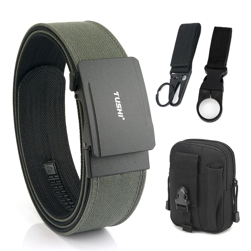 VATLTY Official Genuine 4.3cm Military Tactical 1100D Nylon IPSC Gun Belt Gray set C 120cm