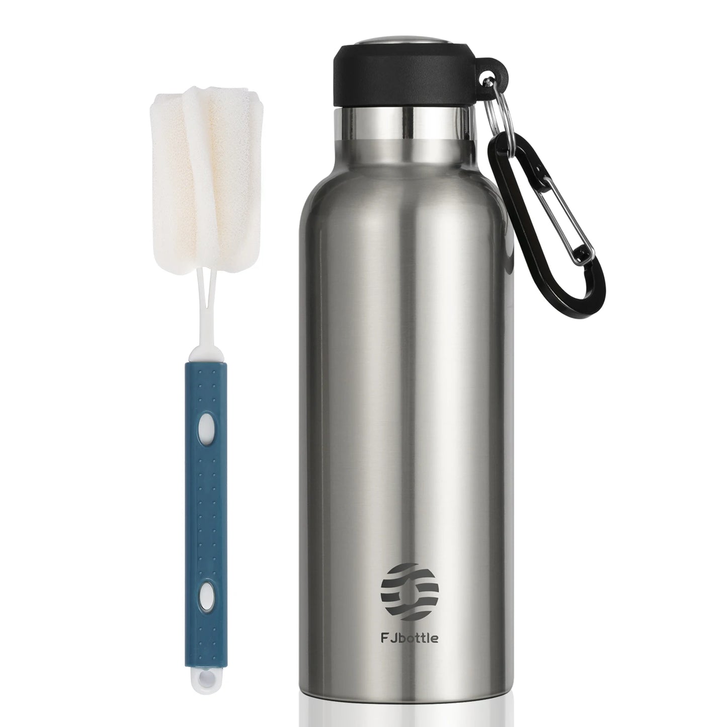 FEIJIAN Thermos Portable Water Bottle Stainless Steel 500ML/600ML Grey