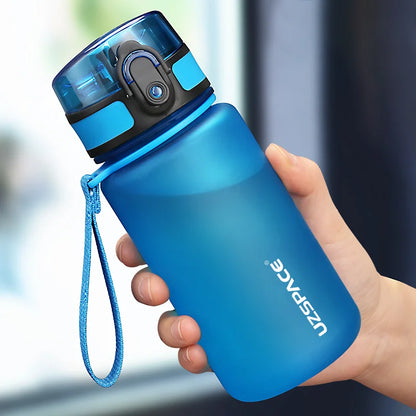 UZSPACE 350ML Sport Water Bottle Portable BPA Free Blue 350ml