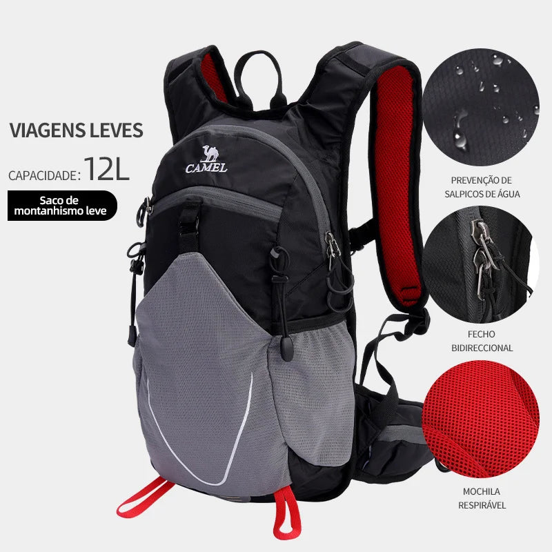 GOLDEN CAMEL Hiking Backpacks Men Women Mountaineering Bags for Men Sport Schoolbag Cross-country Running Cycling Outdoor Travel Black