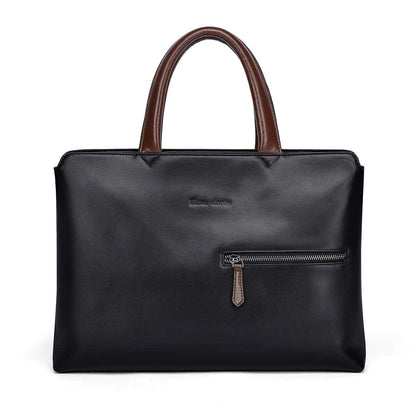 BISON DENIM 100% Genuine Leather Cowskin Men Briefcase Luxury N20238-3B-1