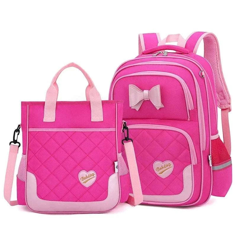Bikab School Bags for Girls Kawaii Backpack 2PCLIGHT RED L 4