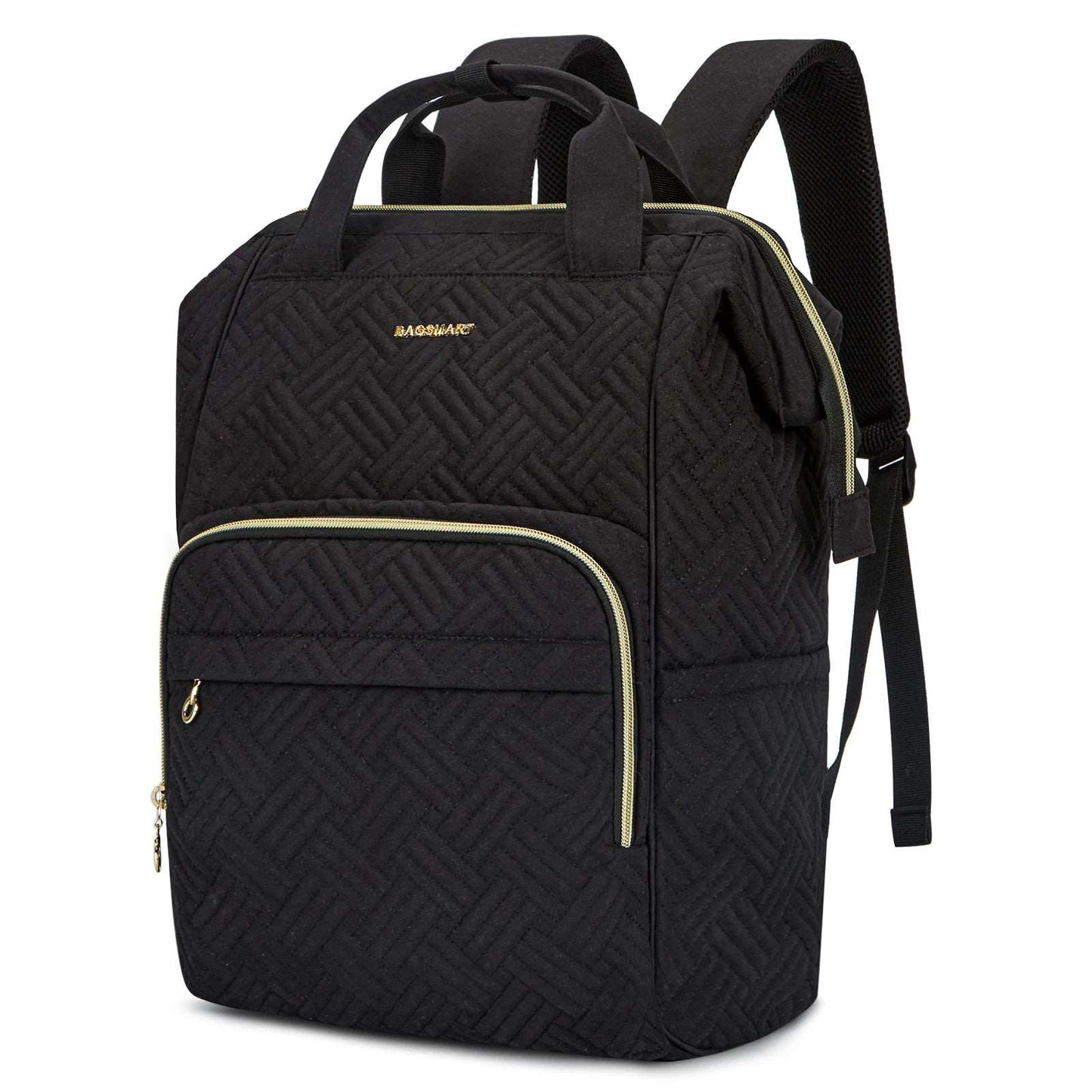 BAGSMART 50L School Bags 14-15.6inch Laptop Backpack for Women 15.6 inch black2
