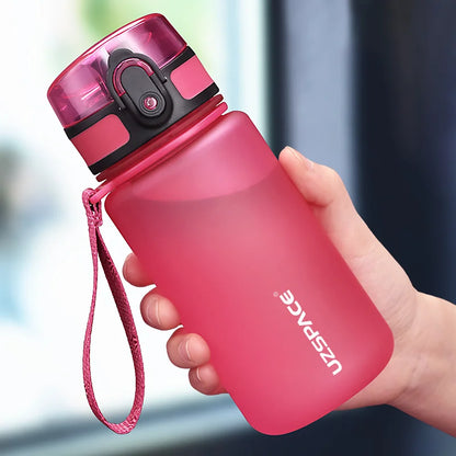 UZSPACE 350ML Sport Water Bottle Portable BPA Free Pink 350ml