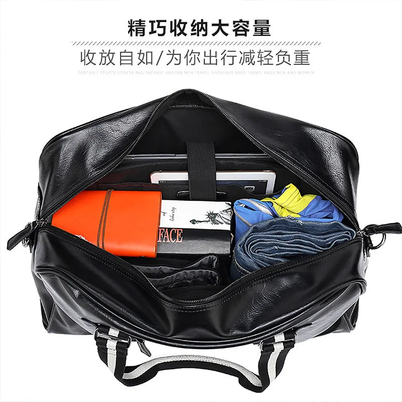 BISON DENIM Travel Bag Large Capacity Carry-on Luggage